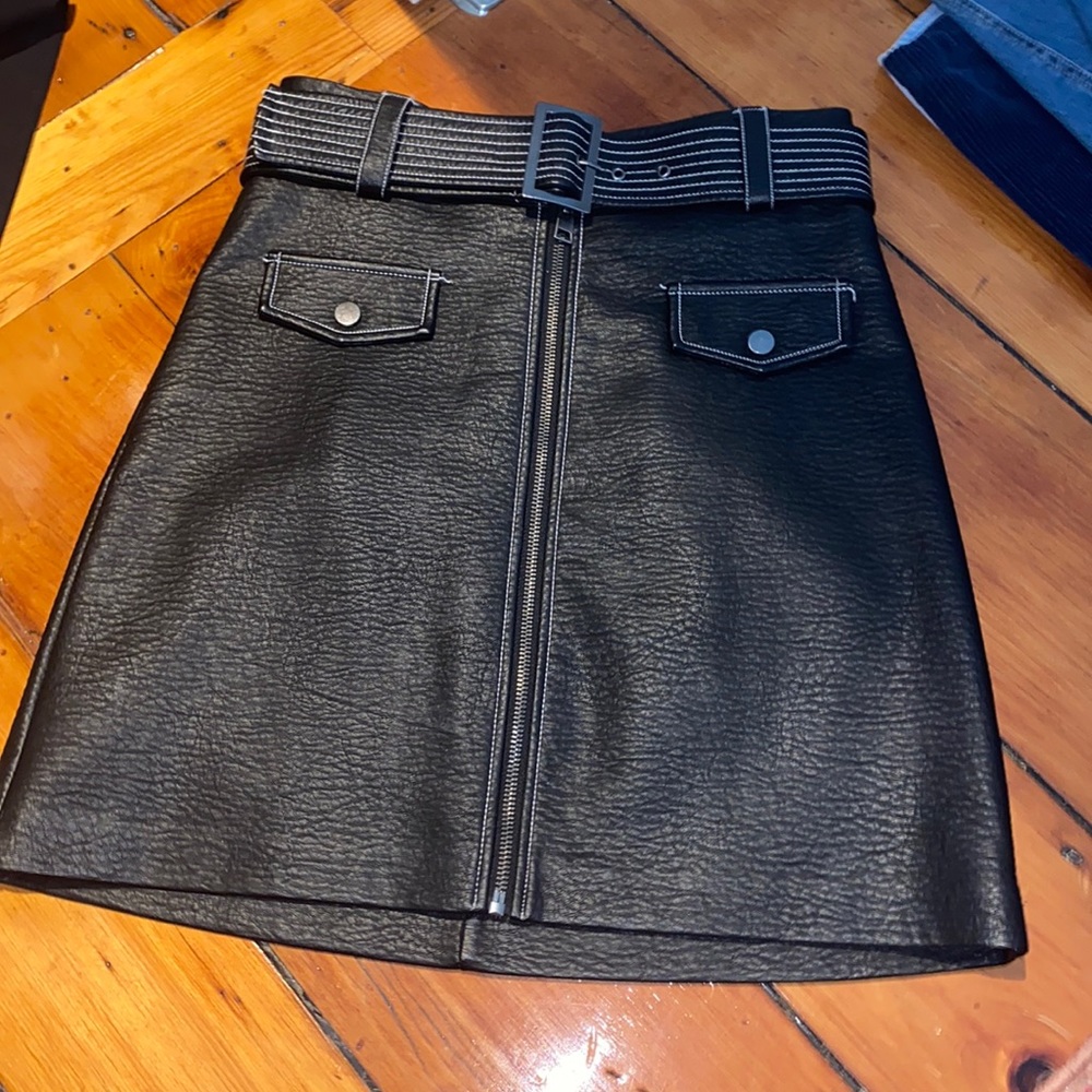 Leather skirt